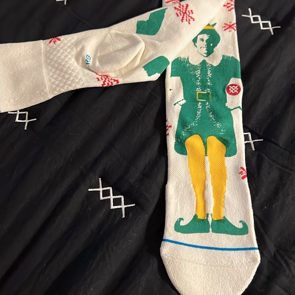 Stance Buddy the Elf Crew Socks Christmas Holiday Movie Fun Gift Mens Size Large